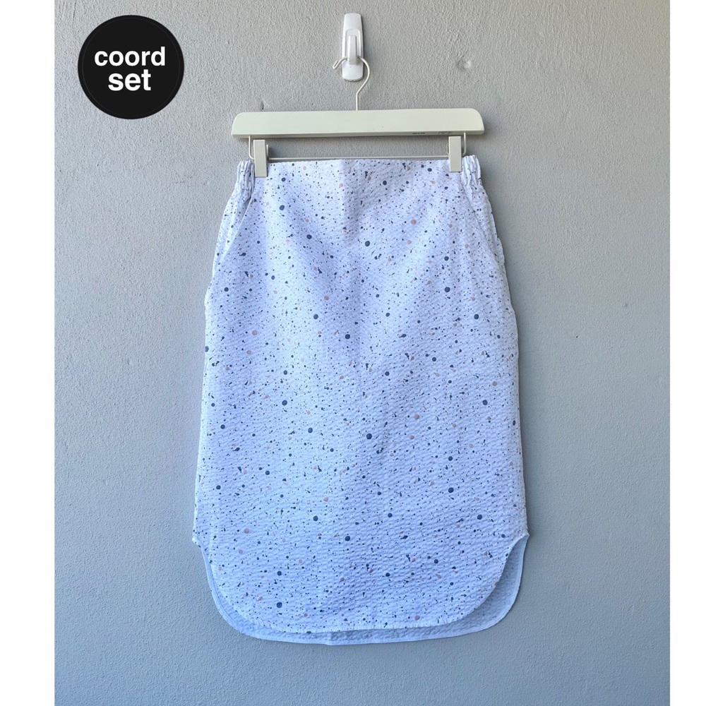 COS Light Blue Speckled Pencil Skirt